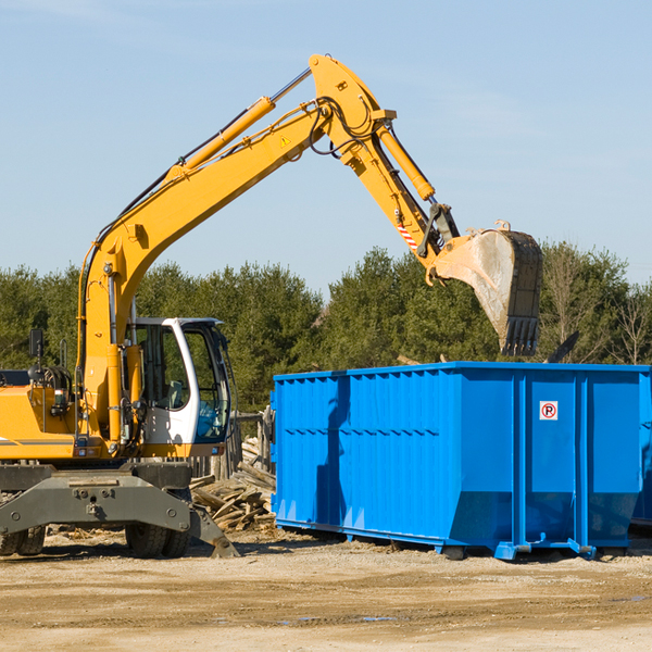 what size residential dumpster rentals are available in Walker Pennsylvania